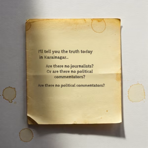 காரைநகரில் இன்று உண்மையை சொல்கிற செய்தியாளர்கள் இல்லையா..? அரசியல் விமர்சகர்கள் இல்லையா..?