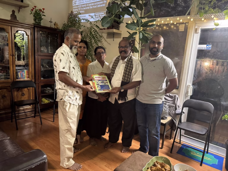 கனடாவில் என் வீட்டிலும் பாய்ந்தது தமிழருவி…! தமிழருவியின் ஊற்று தொடங்கிய இடமும், ஆரம்பமும் அனுபவங்களையும் கனடாவில் அளவளாவிய தருணம்.